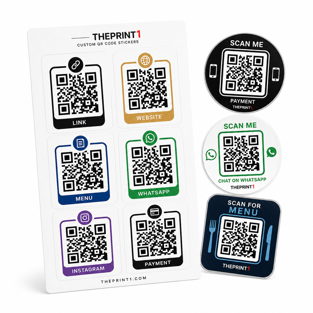 ملصقات رمز QR