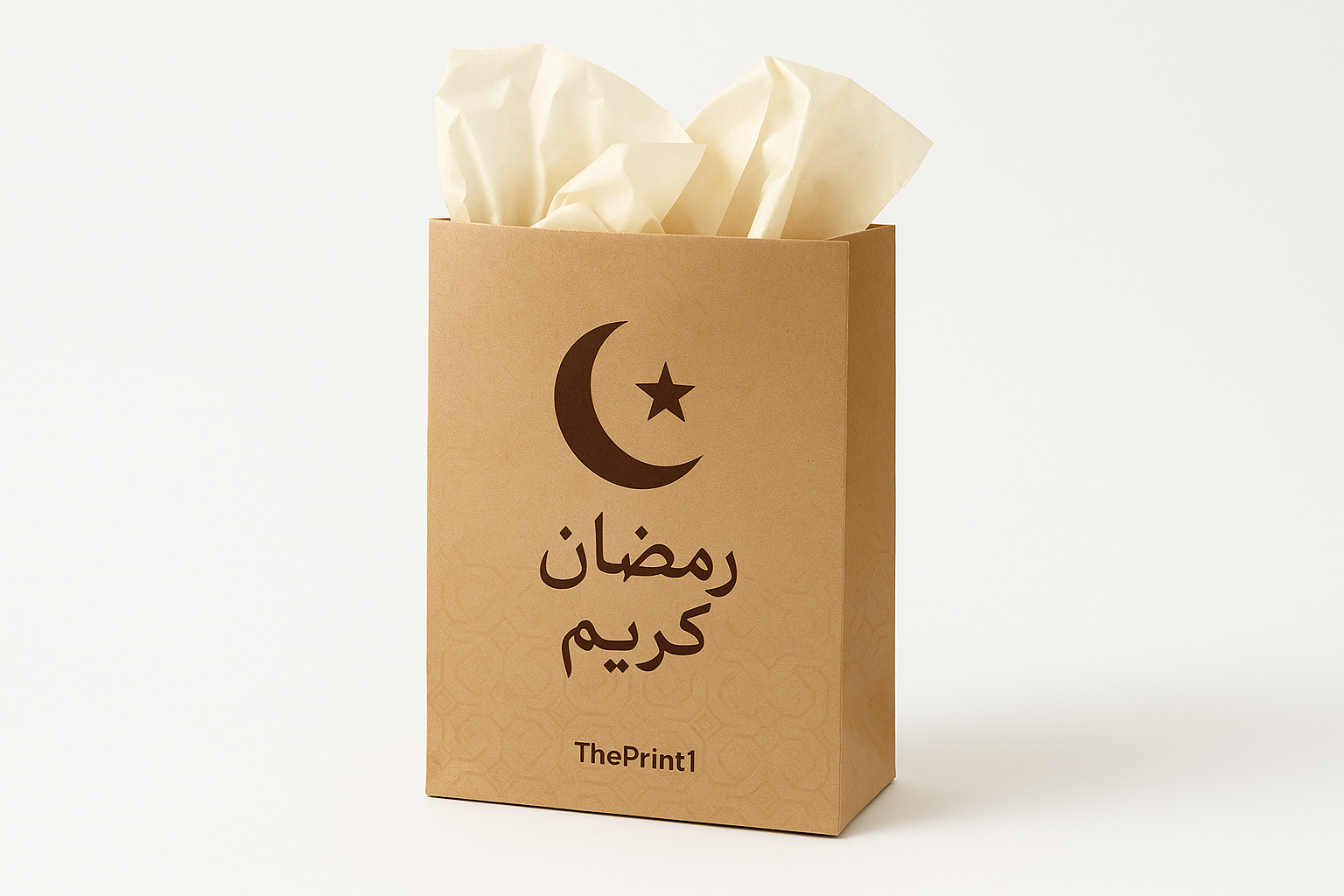 كيس ورقي مقاس 14 في 22.5 سم - ثيم جاهز رمضان