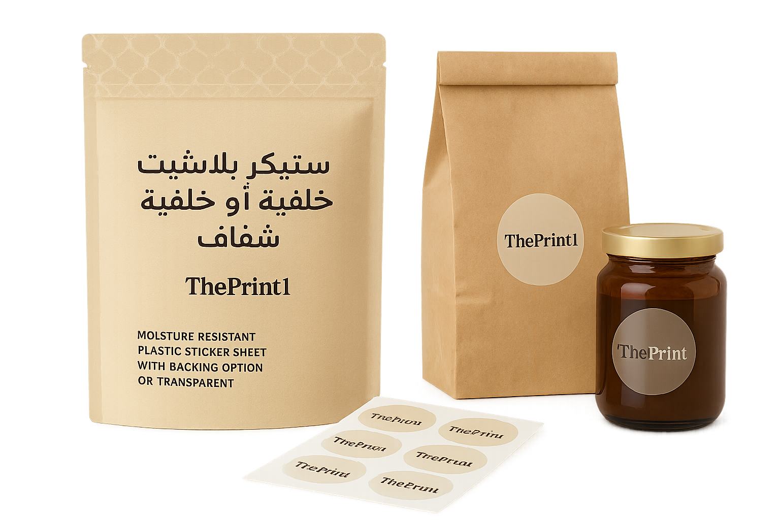 ستيكر بلاستيك شيت خلفية أو بدون خلفية شفاف