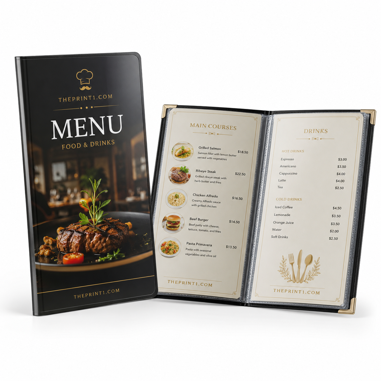 قوائم طعام احترافية - THEPRINT1.COM